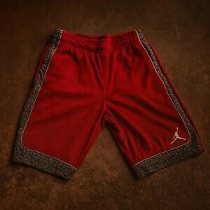 Jordan Youth XL Basketball Shorts Red Elephant Print 2.0 Jumpman Athletic